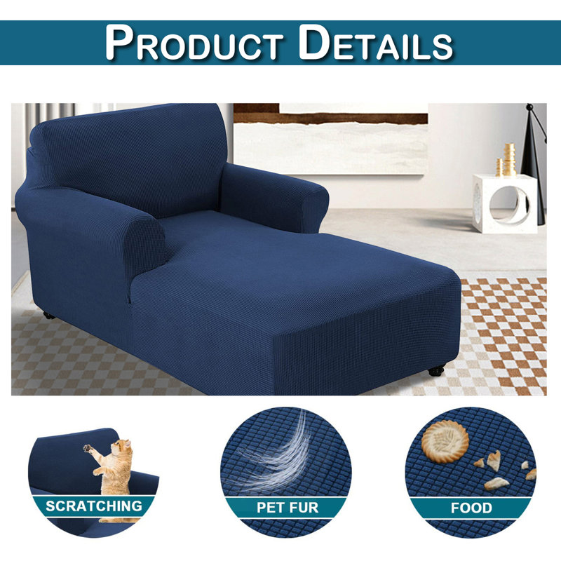 Eider & Ivory™ Box Cushion Chaise Lounge Slipcover Wayfair